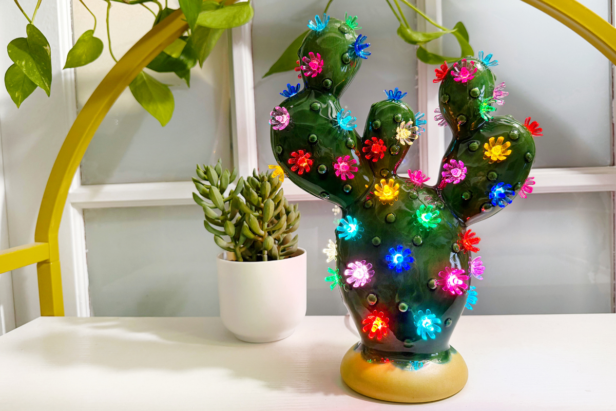 Meet our Lighted Prickly Pear Cactus Tree